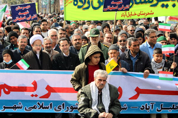 راهپیمایی یوم الله ۲۲ بهمن ماه در شهرستان خلیل‌آباد