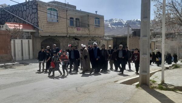 راهپیمایی روز قدس در روستای حیدری