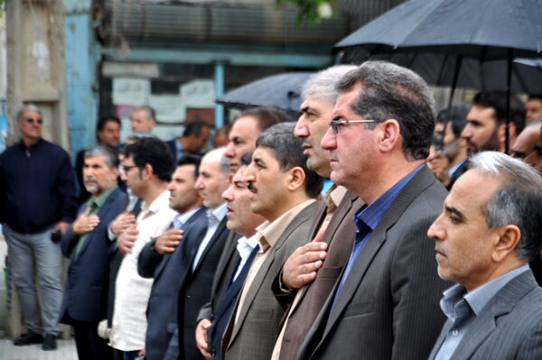 برگزاری آیین نمادین نواختن زنگ سپاس معلم در کرمانشاه