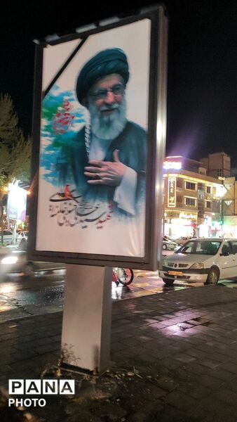 رژه خودرویی در حسینیه امام خامنه‌ای نیشابور 