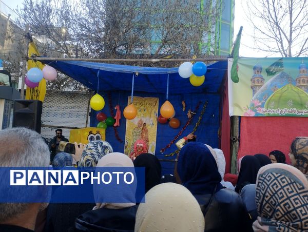 مهمانی کیلومتری اعیاد شعبانیه در خیابان امام خمینی نیشابور 