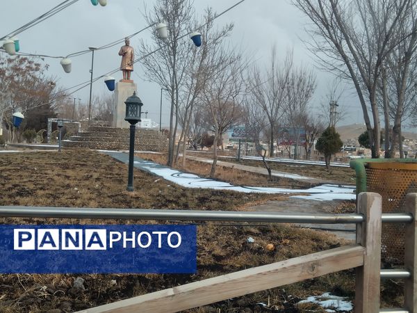 برف زمستانی در شهرستان بن 