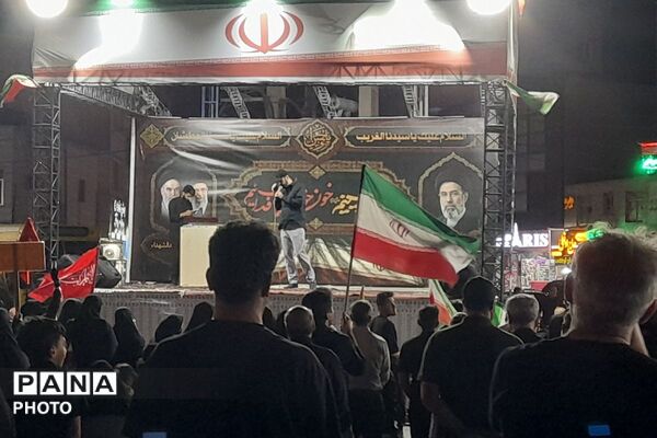 اجتماع باشکوه عظیم مردم غیور شهر قدس در میدان امام خامنه‌ای 