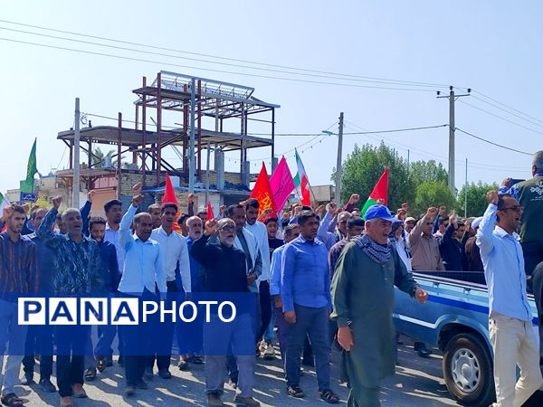 راهپیمایی خشم و نفرت بر علیه رژیم غاصب صهیونیستی در سندرک 