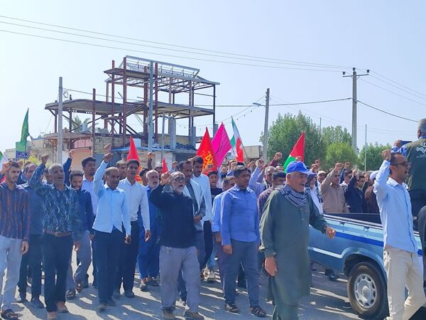 راهپیمایی خشم و نفرت بر علیه رژیم غاصب صهیونیستی در سندرک 