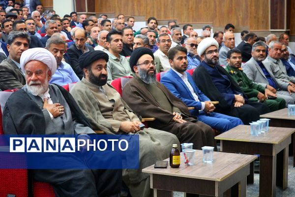 مراسم تکریم و معارفه فرماندار شهرستان لامرد