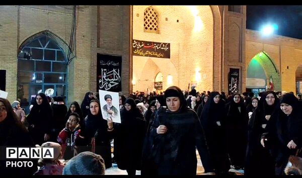 برگزاری سومین روز عزاداری رهبر شهید در نیشابور 