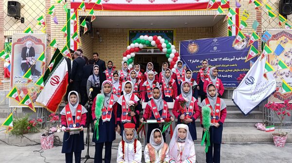 افتتاحیه آموزشگاه ۱۲ کلاسه‌ یاسمن خاکباز ۲ شهرستان نیشابور