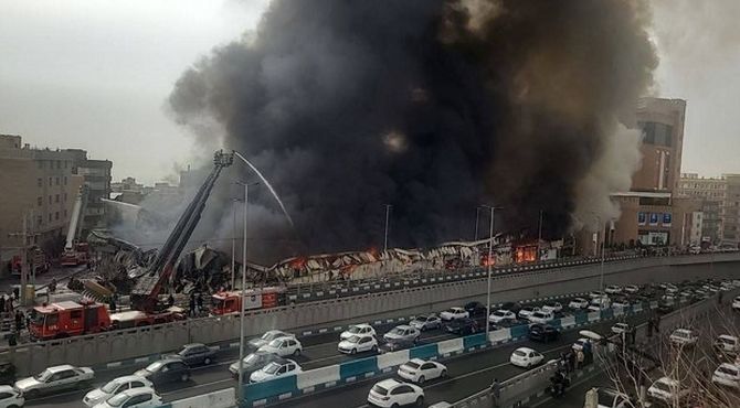 آتش بازارچه جنت‌آباد خاموش شد