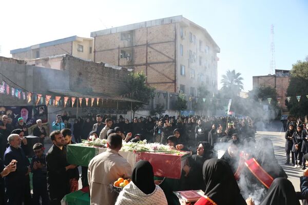 پیکر شهید گمنام در مدارس دخترانه گرگان مورد استقبال قرار گرفت