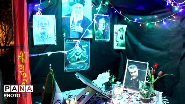 شب اربعین شهادت رهبر انقلاب اسلامی و شهدای دبستان میناب 