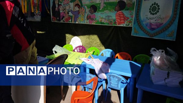 لحظاتی از آماده سازی موکب ها برای مهمانی کیلومتری نیشابور 