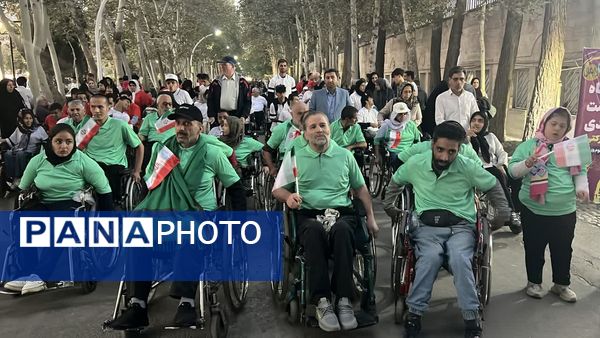 همایش بزرگ ویلچر رانی در جشنواره خانواده ورزش مشهد