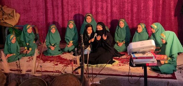 مراسم دختران زینبی در مسجد امام موسی کاظم (ع) اسلامشهر
