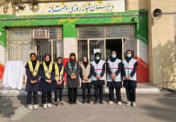 بیست و هفتمین مانور زلزله سراسری در دبیرستان شهید مجید دهنوی نیشابور 