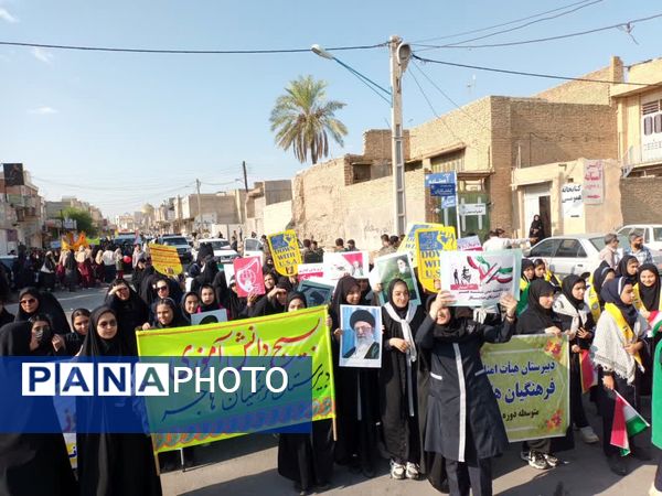 حضور پرشور مردم و مسئولان بهبهان در روز 13 آبان