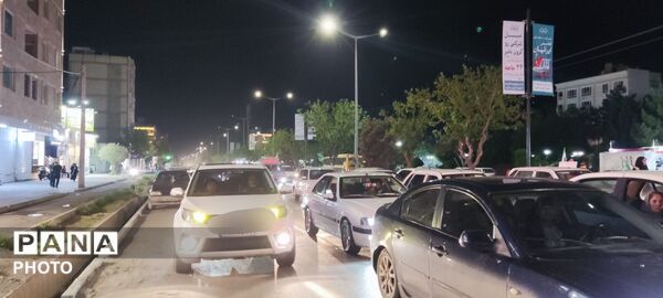  شکوه و اقتدار رژه خودرویی در حسینیه فضل 