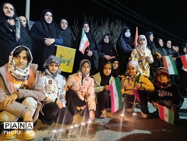 حضور گسترده فرهنگیان و دانش‌آموزان پیشتاز بیرانوند در چهل و سومین اجتماعات شبانه مردم