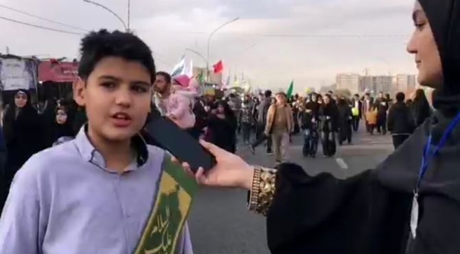 حس و حال خادم نوجوان زئران امام زمان(عج)