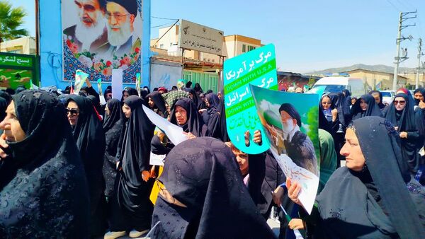 حضور پرشور کودکان و نوجوانان در راهپیمایی روز قدس لنده