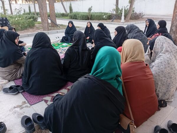 برگزاری ختم صلوات در پارک بانوان قائم شهرستان کاشمر