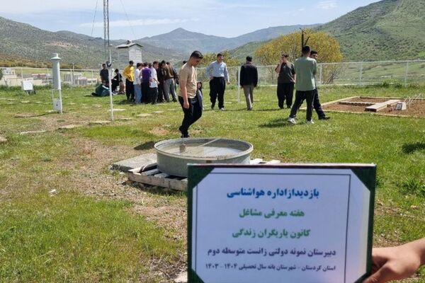 بازدید علمی دانش‌آموزان دبیرستان زانست بانه از اداره هواشناسی
