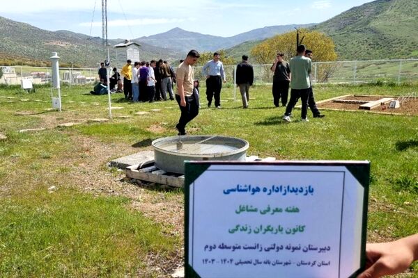 بازدید علمی دانش‌آموزان دبیرستان زانست بانه از اداره هواشناسی
