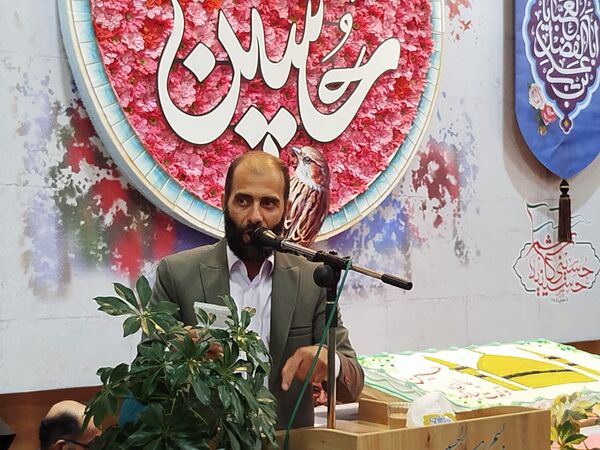 مراسم ولادت حضرت امام حسین (ع) در تکیه حسینی شهرستان کاشمر 