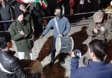 حضور مردم شریف شهرستان بیجار برای  دفاع از کشور 