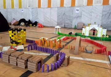 خلق طرح‌های شگفت‌انگیز توسط دانش‌آموزان دختر مقطع متوسطه ناحیه سه شیراز در مسابقه دومینو