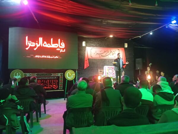 مراسم عزاداری ایام فاطمیه در شهرک سعدی شیراز