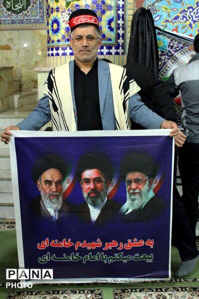 ‌حضور قوم بختیاری در تشییع شهید سجاد نادری