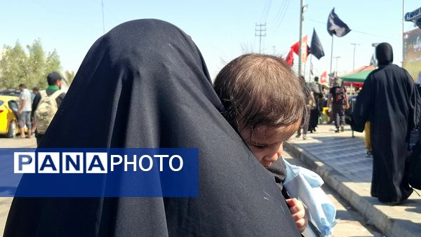 جلوه‌هایی از حضور کودکان در مسیر مشایه نجف تا کربلا