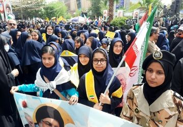 فریاد ایستادگی علیه رژیم غاصب در تهران