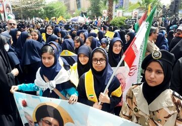 فریاد ایستادگی علیه رژیم غاصب در تهران