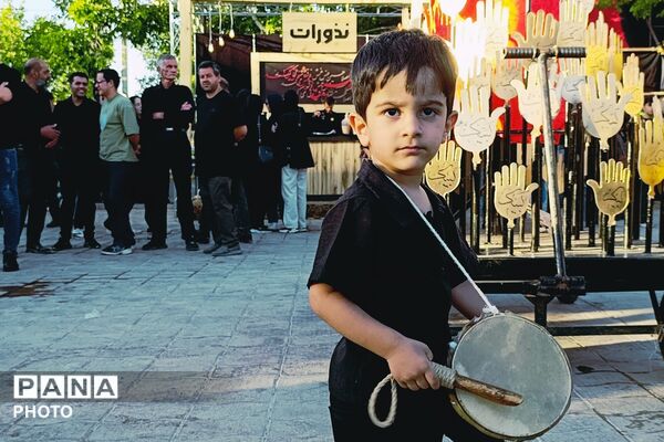 آیین خیمه‌سوزان در غروب عاشورای آباده