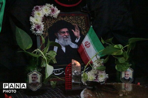 غبار ماتم بر چهره مدرسه شهید ایرجی؛ نجوای «لبیک یا خامنه‌ای» طنین‌انداز شد