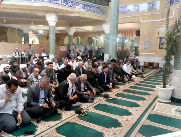 میز خدمت آموزش و پرورش باخرز در نماز جمعه