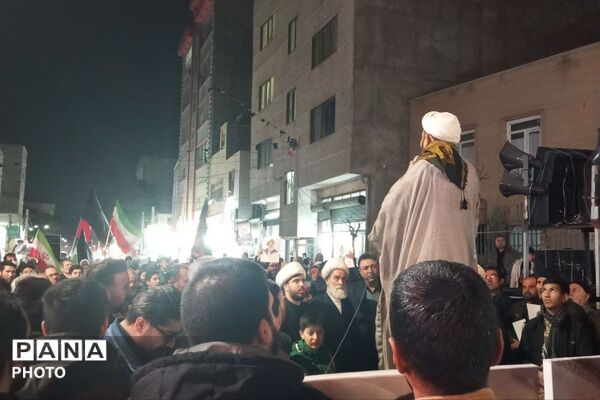 خروش عظیم مردم نصیر شهر در دسته عزاداری شهادت آیت الله امام خامنه ای (قدس سره)