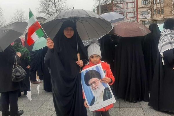 حضور پرشور تالشیان در راهپیمایی محکومیت جنایات آمریکایی-صهیونی
