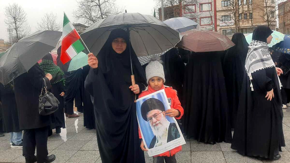 حضور پرشور تالشیان در راهپیمایی محکومیت جنایات آمریکایی-صهیونی