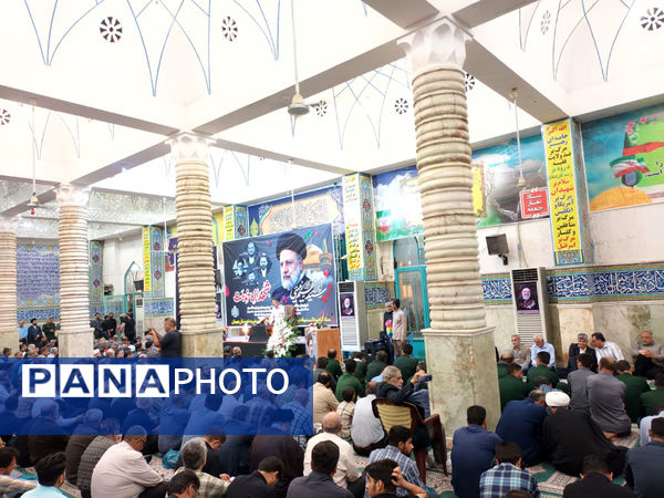  مراسم سوگواری شهادت آیت‌الله سید ابراهیم رئیسی و هیات همراه ایشان در بهبهان