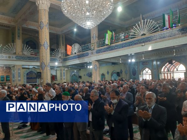 نماز عبادی سیاسی جمعه با حضور پرشور عموم مردم شهرستان ورامین