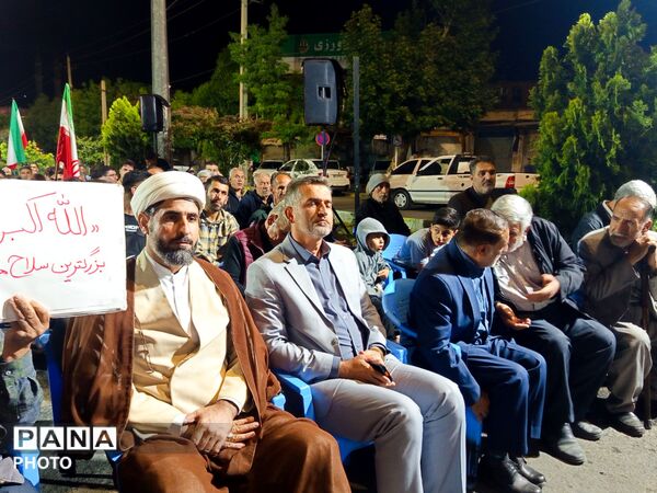 حضور پرشور مردم کامیاران در حمایت از جمهوری اسلامی ایران 