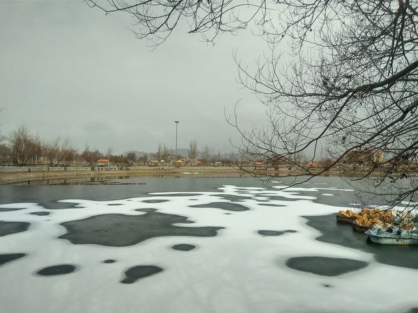 برف زمستانی در شهرستان بن 