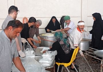 فعالیت موکب ام الشهدا شهر بابل از استان مازندران