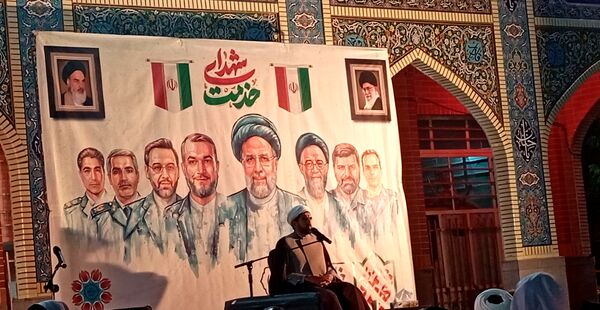 مراسم نخستین سالگرد شهدای خدمت در گلزار شهدای گمنام نیشابور 