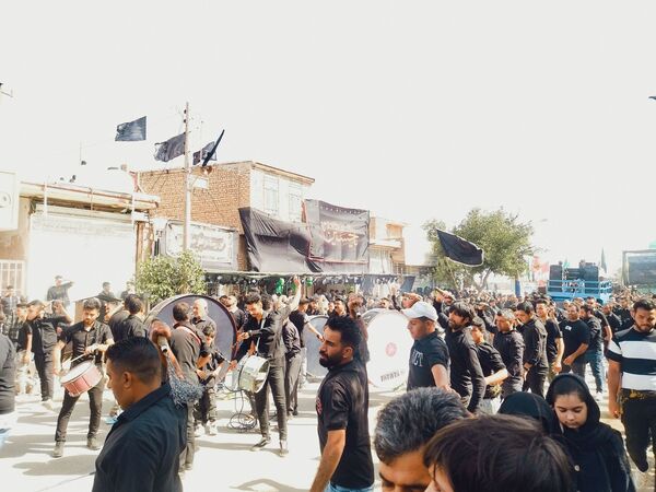 تعزیه خوانی و زنجیر زنی در روستای بزرگ فدیشه نیشابور