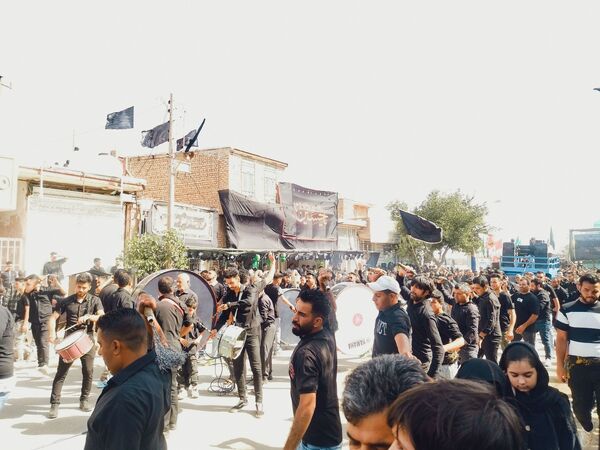 تعزیه خوانی و زنجیر زنی در روستای بزرگ فدیشه نیشابور