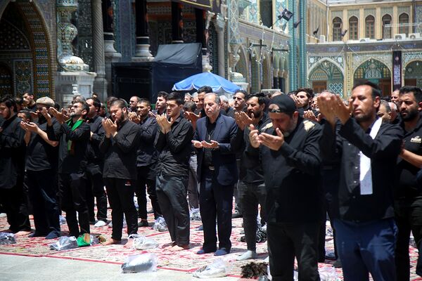 عزاداری تاسوعای حسینی(ع) در حرم حضرت معصومه(س)
